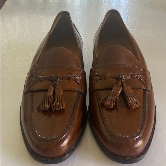 JOHNSTON & MURPHY Men’s Classic Brown Leather Tassel Loafers Size 10.5M main image 6